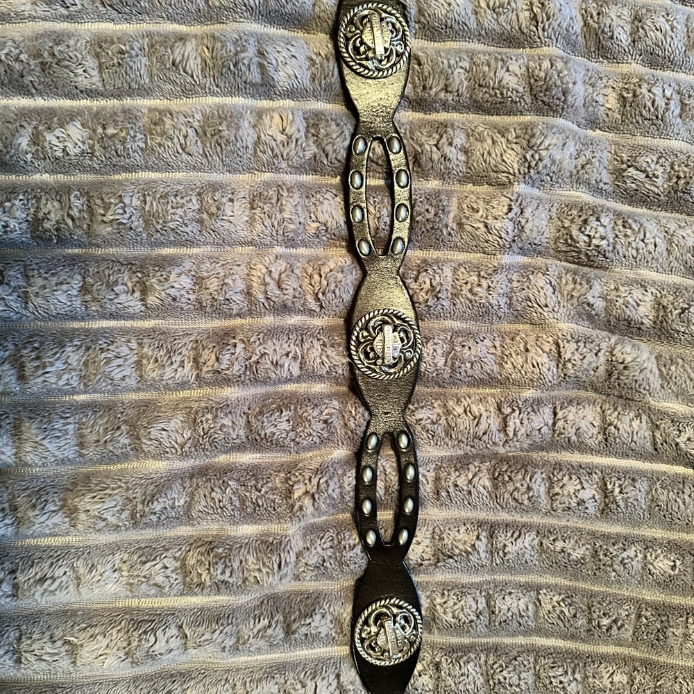 Harley-Davidson Black Belt with Silver Accents